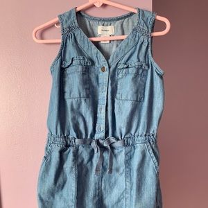 Denim romper